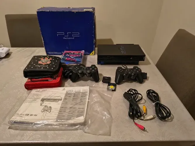 Playstation 2 FAT com HD e leitor funcionando
