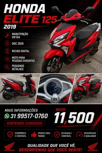 Moto Honda elite 125 2019