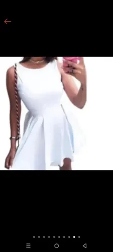 Vestido Branco Rodado Boneca Bengaline
