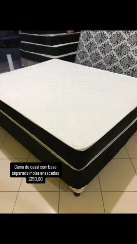 CAMA CASAL COM BASE MOLAS ENSACADAS 1300 
