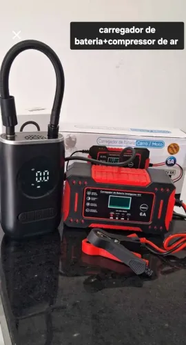 carregador de bateria 12v mini compressor de ar portátil 