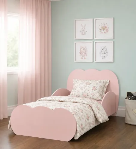 Mini cama rosa 150x70cm