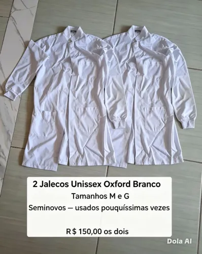 2 Jaleco Oxford (M) e (G)