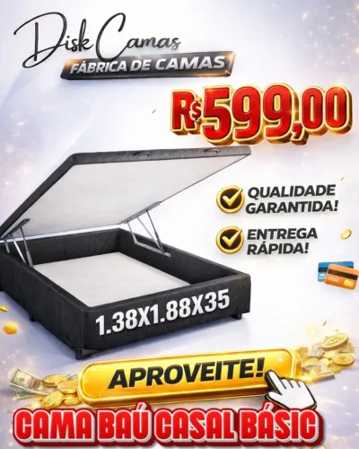 Baú cama box - cama baú - colchões e cabeceiras