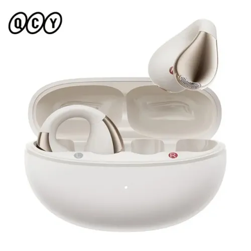 Fone Qcy Crossky C30 Bluetooth 5.4 Multiponto Ipx4 Open-ear Cor Branco