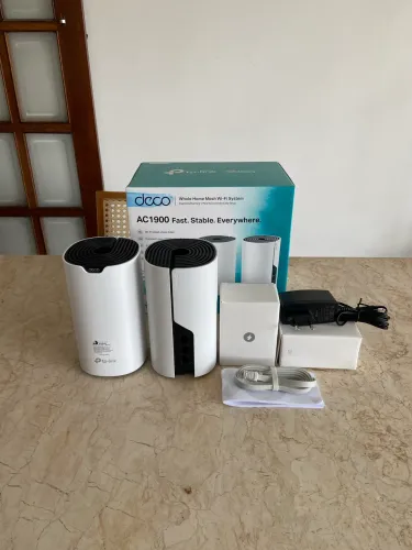 Kit Roteador TP-Link Deco S7 Wi-Fi Mesh Gigabit Dual Band (2 unidades)