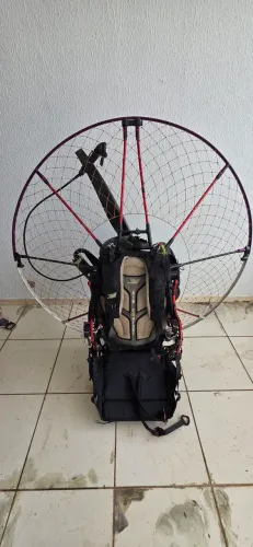 Paramotor moster my20 + asa ozone + capacete+ reserva e outros itens