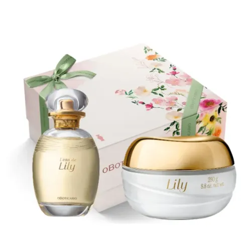 Kit Presente Lily Tradicional Perfume L?eau 75ml + Hidratante 250gr