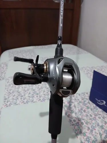 Kit carretilha cast x e vara albatroz cadenza