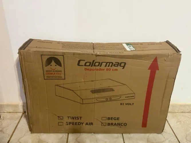 Depurador de ar Colormaq 80cm Branco Bivolt