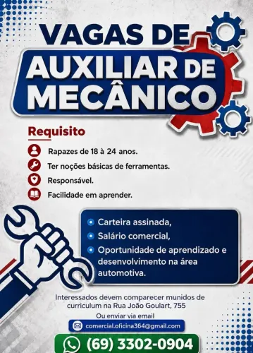 Auxiliar de Mecânico 