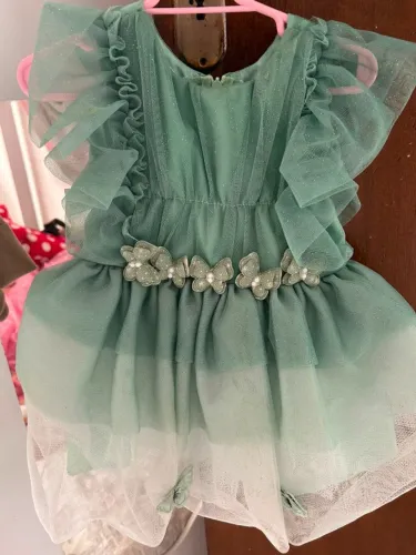 vestido verde- jardim encantado