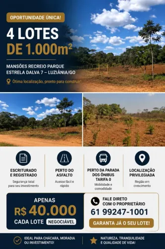 Lote mansões recreio parque estrela dalva 7