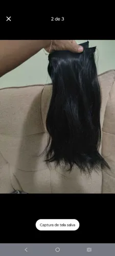 Cabelo indiano 55 cm 198 G na tela r$ 600