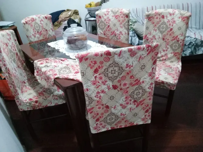 Capas para cadeiras de mesa 6 lugares
