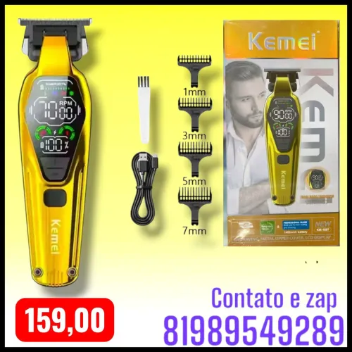 Máquina para corta cabelo Kemei km 1800
