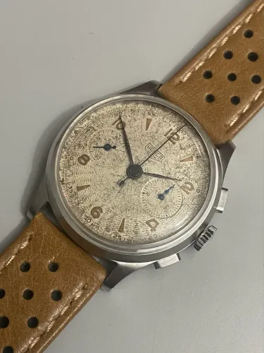 Relógio Antigo Heuer Pré Carrera Landeron 248 Crono A corda