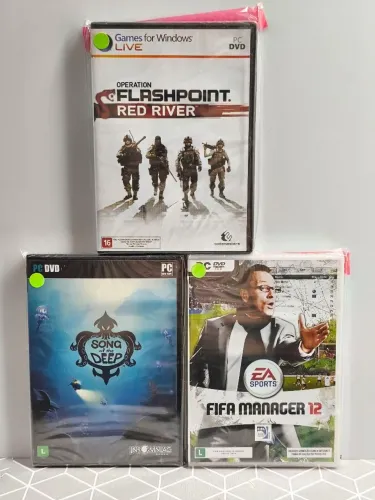 Lote 3 jogos Lacrados para PC - envio pela Olx