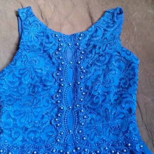Vestido azul feminino