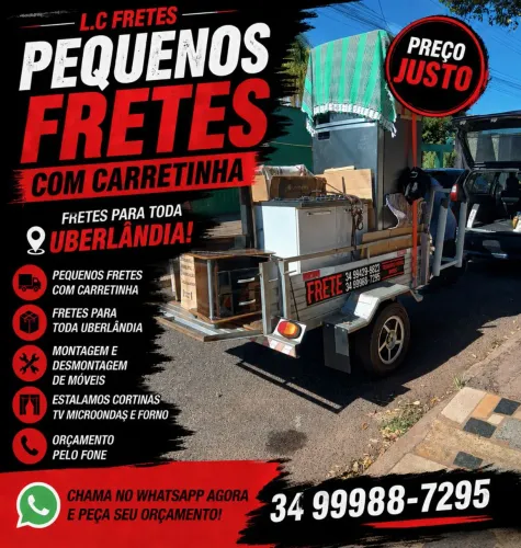 Fretes,  MUDANÇAS Elétrica residencial, montagem e Desmontagem de Móveis 