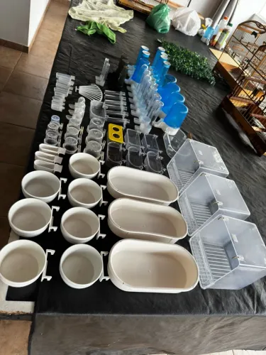 Acessórios para gaiola, criação de pássaros