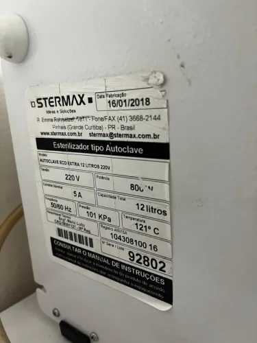 Autoclave Stermax 12 litros