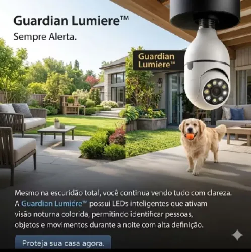 Câmera Lâmpada Via Wifi 