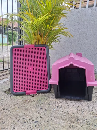 Casinha pet + sanitário canino