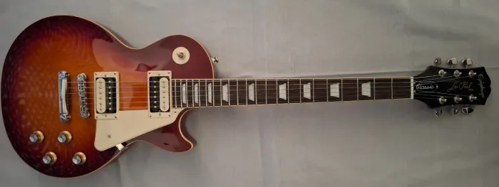 guitarra les paul epiphone classic heritage cherry  3 push pull