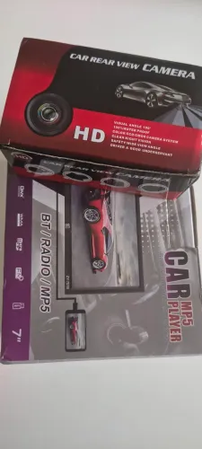Rádio dvd com câmera de ré 