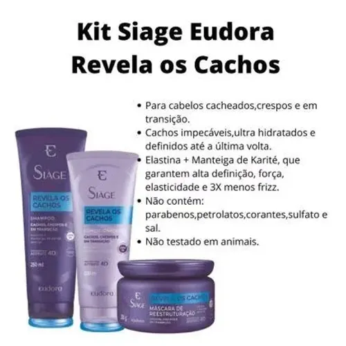 KIT SIàGE  REVELA CACHOS 