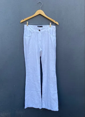 Calça Noir Feminina Branca - P