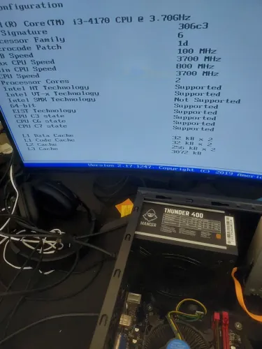 Pc i3 4170, 8gb , fonte bivolt, sem disco rígido.