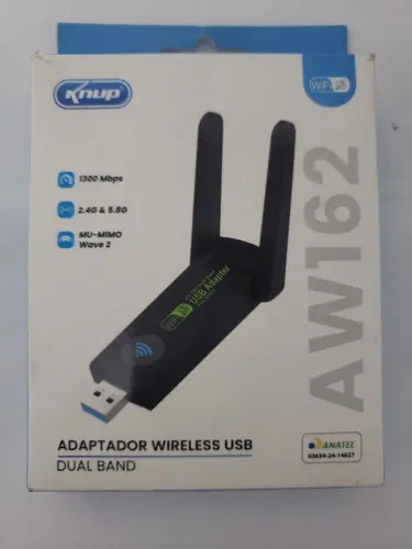 Adaptador Wi-Fi Dual Band 2.4 Ghz/ 5 Ghz Usb 3.0 Com 2 Antenas Usb