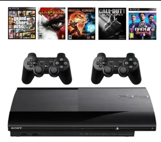 Vendo ps3 desbloqueado com mais de três mil jogos 