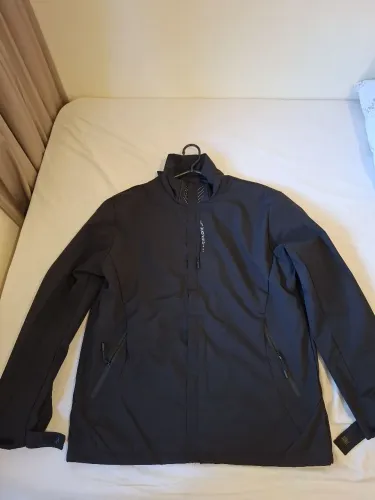 Jaqueta Masculina Cor Preta Impermeável Corta-Vento com Capuz Removível - Nova - Tam. XL