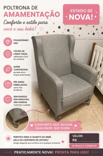 Cadeira de amamentação - Com balanço
