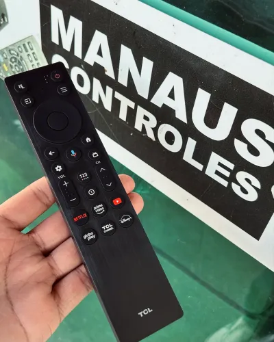 Controle Original Tv TCL Android 4K comando de voz