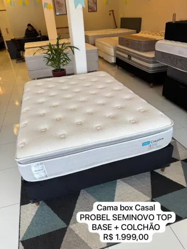 Cama box Casal PROBEL SEMINOVA TOP - ENTREGAMOS 