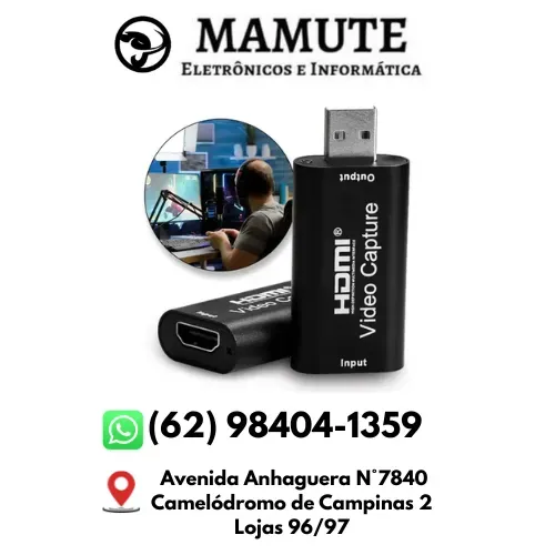 Placa De Captura Hdmi Usb 1080p Audio E Video Game Stream 4K