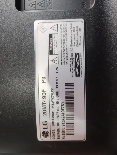Monitor LG 20 polegadas