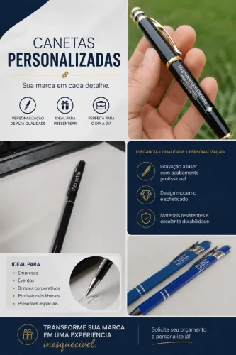 Gravação laser - caneta personalizada