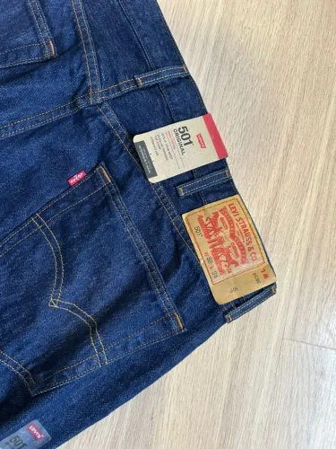 Calça Jeans Levi's® 501® Original Lavagem Escura (NOVA COM ETIQUETA)