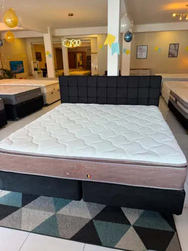 Cama box Super King PROBEL LATEX SEMINOVA TOP - ENTREGO