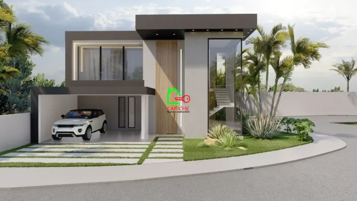 Casa de alto padrão em condomínio Portal Do Bosque, Louveira-SP, com 4 quartos e 261m². Co