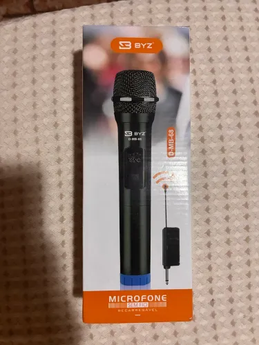 Microfone sem fio recarregavel BYZ