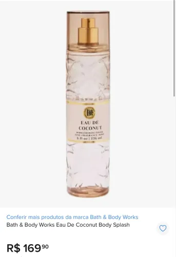 Eau de Coconut Bath & Body Works
