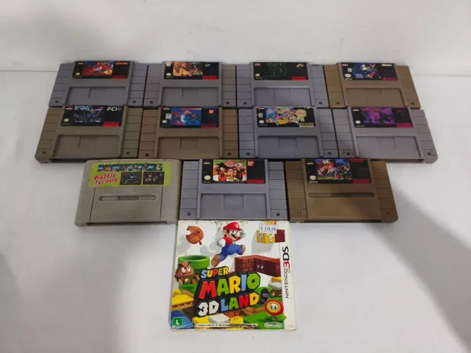 Combo de jogos super Nintendo + Mario 3DS