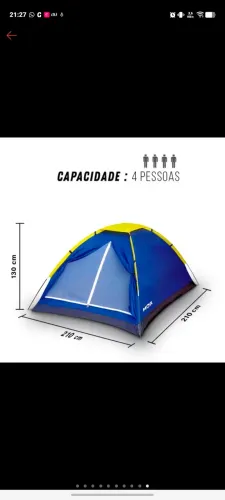 Barraca Mor para 4 pessoas
