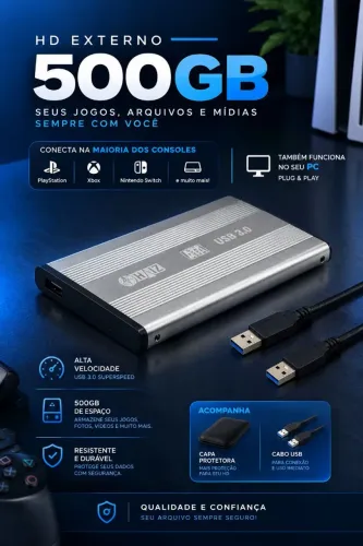HD EXTERNO USB 3.0 500GB